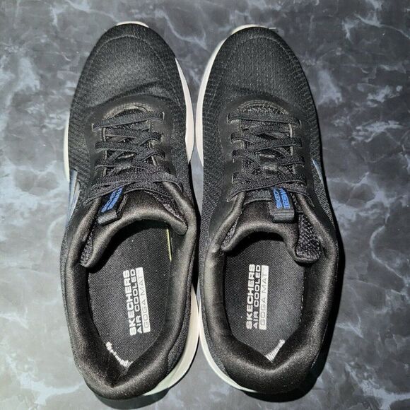 Skechers GO WALK MAX-MIDSHORE Trainers Black Slip On Shoes Men’s Size 9.5 - Picture 6 of 8